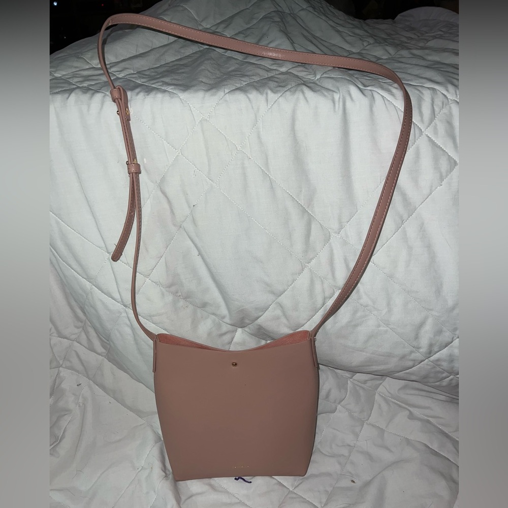 Anthropologie Samara Dusty Rose Vegan Leather Shoulder